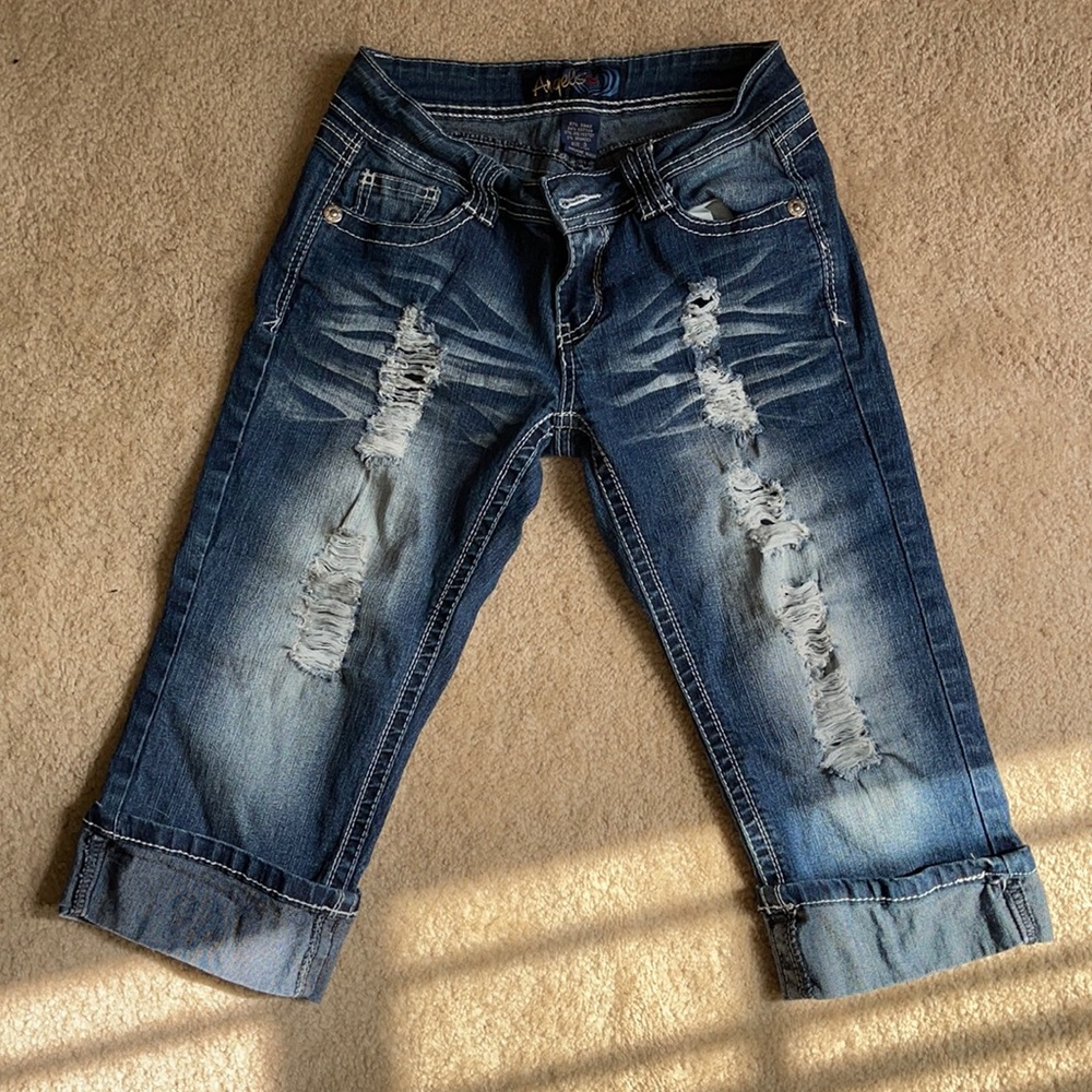Angels Capri jeans, size 3, blue